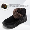 image:imageOrthoComfoot Womens Orthopedic Wide Leather Winter Ankle Boots Comfortable Diabetic Dress Shoes for Plantar Fasciitis Relief Warm Casual Arch Support Orthotic Walking Shoes for Ankle and Heel PainK1black