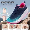image:imageOrthoComfoot Womens Orthopedic Wide Plantar Fasciitis ShoesComfortable Arch Support Flat Feet Orthotic Sports SneakersCasual Hammer Toes Trekking Walking Running Shoes for Foot Heel and Pain ReliefK1dark Blue