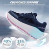 image:imageOrthoComfoot Womens Orthopedic Wide Plantar Fasciitis Trail Shoes Comfortable Diabetic Arch Support Orthotic Flat Feet Running Sneakers Casual Non Slip Hiking Shoes for Foot Heel and Pain ReliefK1dark Blue