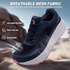 image:imageOrthoComfoot Womens Orthopedic Wide Plantar Fasciitis Trail Shoes Comfortable Diabetic Arch Support Orthotic Flat Feet Running Sneakers Casual Non Slip Hiking Shoes for Foot Heel and Pain ReliefK1dark Blue