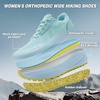 image:imageOrthoComfoot Womens Orthopedic Wide Plantar Fasciitis Trail Shoes Comfortable Diabetic Arch Support Orthotic Flat Feet Running Sneakers Casual Non Slip Hiking Shoes for Foot Heel and Pain ReliefK2mint