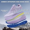 image:imageOrthoComfoot Womens Orthopedic Wide Plantar Fasciitis Trail Shoes Comfortable Diabetic Arch Support Orthotic Flat Feet Running Sneakers Casual Non Slip Hiking Shoes for Foot Heel and Pain ReliefK3purple