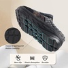image:imageWomens Orthopedic Diabetic Wide Slippers Comfortable Arch Support Plantar Fasciitis House Slip On Loafers Casual Flat Feet Winter Warm Walking Shoes for Foot and Heel Pain ReliefK1navyBrown