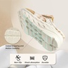 image:imageWomens Orthopedic Diabetic Wide Slippers Comfortable Arch Support Plantar Fasciitis House Slip On Loafers Casual Flat Feet Winter Warm Walking Shoes for Foot and Heel Pain ReliefK2brownBeige