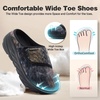 image:imageWomens Orthopedic Diabetic Wide Slippers Comfortable Arch Support Plantar Fasciitis Walking Shoes Casual Flat Feet Winter Warm Hook and Loop House Slip On Loafers for Foot and Heel Pain ReliefK1navyBrown