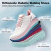 image:imageWomens Orthopedic Diabetic Wide Toe Box Running Shoes Comfortable Arch Support Plantar Fasciitis Orthotic Athletic Sneakers Casual Work Tennis Walking Shoes for Swollen Feet Hee amp Foot Pain ReliefK2pink White