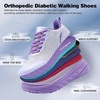 image:imageWomens Orthopedic Diabetic Wide Toe Box Running Shoes Comfortable Arch Support Plantar Fasciitis Orthotic Athletic Sneakers Casual Work Tennis Walking Shoes for Swollen Feet Hee amp Foot Pain ReliefK4purple