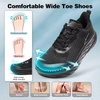 image:imageWomens Orthopedic Diabetic Wide Toe Box Running Shoes Comfortable Arch Support Plantar Fasciitis Orthotic Athletic Sneakers Casual Work Tennis Walking Shoes for Swollen Feet Hee amp Foot Pain ReliefK1black1