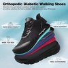image:imageWomens Orthopedic Diabetic Wide Toe Box Running Shoes Comfortable Arch Support Plantar Fasciitis Orthotic Athletic Sneakers Casual Work Tennis Walking Shoes for Swollen Feet Hee amp Foot Pain ReliefK1black1
