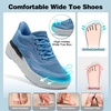 image:imageWomens Orthopedic Diabetic Wide Toe Box Running Shoes Comfortable Arch Support Plantar Fasciitis Orthotic Sport Sneakers Supportive Hammer Toes Casual Walking Shoes for Foot Heel and Pain ReliefK3light Blue