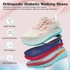 image:imageWomens Orthopedic Diabetic Wide Toe Box Running Shoes Comfortable Arch Support Plantar Fasciitis Orthotic Sport Sneakers Supportive Hammer Toes Casual Walking Shoes for Foot Heel and Pain ReliefK1beige