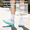 image:imageWomens Orthopedic Diabetic Wide Toe Box Walking Shoes Comfortable Arch Support Plantar Fasciitis Orthotic Swollen Sneakers Casual Flat Feet Tennis Walking Shoes for Foot Heel and Pain ReliefK3white