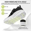 image:imageWomens Orthopedic Diabetic Wide Toe Box Walking Shoes Comfortable Arch Support Plantar Fasciitis Orthotic Swollen Sneakers Casual Flat Feet Tennis Walking Shoes for Foot Heel and Pain ReliefK1black