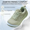 image:imageWomens Orthopedic Diabetic Wide Toe Box Walking Shoes Comfortable Arch Support Plantar Fasciitis Orthotic Swollen Sneakers Casual Flat Feet Tennis Walking Shoes for Foot Heel and Pain ReliefK2green