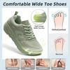 image:imageWomens Orthopedic Diabetic Wide Toe Box Walking Shoes Comfortable Arch Support Plantar Fasciitis Orthotic Swollen Sneakers Casual Flat Feet Tennis Walking Shoes for Foot Heel and Pain ReliefK2green