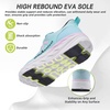 image:imageWomens Orthopedic Diabetic Wide Walking Shoes Comfortable Arch Support Plantar Fasciitis Orthotic Slip OnOff Sport Running Sneakers Casual Flat Feet Swollen Athletic Shoes for Foot Heel and PainK3mint