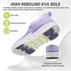 image:imageWomens Orthopedic Diabetic Wide Walking Shoes Comfortable Arch Support Plantar Fasciitis Orthotic Slip OnOff Sport Running Sneakers Casual Flat Feet Swollen Athletic Shoes for Foot Heel and PainK2purple