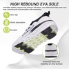 image:imageWomens Orthopedic Diabetic Wide Walking Shoes Comfortable Arch Support Plantar Fasciitis Orthotic Slip OnOff Sport Running Sneakers Casual Flat Feet Swollen Athletic Shoes for Foot Heel and PainK1black White