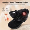 image:imageWomens Orthopedic Diabetic Wide Winter Ankle Boots Comfortable Arch Support Plantar Fasciitis Warm Mid Snow Boots Orthotic Casual Leather Dress Oxofrds Walking Shoes for Foot and Heel PainK1black
