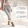 image:imageWomens Orthopedic Diabetic Wide Winter Ankle Boots Comfortable Arch Support Plantar Fasciitis Warm Mid Snow Boots Orthotic Casual Leather Dress Oxofrds Walking Shoes for Foot and Heel PainK2khaki