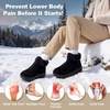 image:imageWomens Orthopedic Diabetic Wide Winter Ankle Boots Comfortable Arch Support Plantar Fasciitis Warm Mid Snow Boots Orthotic Casual Leather Dress Oxofrds Walking Shoes for Foot and Heel PainK1black