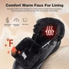 image:imageWomens Orthopedic Diabetic Winter Boots Wide Toe Box Comfortable Arch Support Plantar Fasciitis Leather Oxfords Shoes Casual Warm Walking Snow Ankle Mid Boots for Neuropathy and Heel Pain ReliefK1black