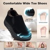 image:imageWomens Orthopedic Diabetic Winter Slippers Comfortable Wide Toe Box Arch Support Plantar Fasciitis House Slip On Loafers Casual Warm Orthotic Flat Feet Walking Shoes for Foot and Heel Pain ReliefK1black