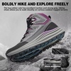 image:imageWomens Orthopedic Plantar Fasciitis Boots Comfortable Arch Support Waterproof Hiking Walking Trekking Trail Sneakers Flat Feet Orthotic Mid Ankle Support Work Shoes for Foot and Heel Pain ReliefW1grey
