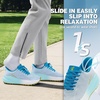image:imageWomens Orthopedic Plantar Fasciitis Shoes Comfortable Wide Arch Support Diabetic Orthotic Flat Feet Trail Running Athletic Hiking Sneakers Casual Sports Trekking Walking Shoes for Foot Heel PainK2light Blue