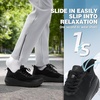 image:imageWomens Orthopedic Plantar Fasciitis Shoes Comfortable Wide Arch Support Diabetic Orthotic Flat Feet Trail Running Athletic Hiking Sneakers Casual Sports Trekking Walking Shoes for Foot Heel PainK1black
