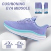 image:imageWomens Orthopedic Road Running Shoes Comfortable Arch Support Plantar Fasciitis Flat Feet Orthotic Athletic Fashion Sneakers Casual Trekking Sport Walking Shoes for Foot Heel and Pain ReliefW2purple