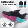 image:imageWomens Orthopedic Road Running Shoes Comfortable Arch Support Plantar Fasciitis Flat Feet Orthotic Athletic Fashion Sneakers Casual Trekking Sport Walking Shoes for Foot Heel and Pain ReliefW1black