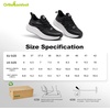 image:imageWomens Orthopedic Road Running Shoes Comfortable Arch Support Plantar Fasciitis Flat Feet Orthotic Sport Sneakers Casual Breathable Outdoor Walking Tennis Shoes for Foot Heel and Pain ReliefW1black