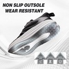 image:imageWomens Orthopedic Road Running Shoes Comfortable Arch Support Plantar Fasciitis Flat Feet Orthotic Sport Sneakers Casual Breathable Outdoor Walking Tennis Shoes for Foot Heel and Pain ReliefW1black