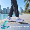 image:imageWomens Orthopedic Road Running Shoes Comfortable Arch Support Plantar Fasciitis Flat Feet Orthotic Sport Sneakers Casual Breathable Outdoor Walking Tennis Shoes for Foot Heel and Pain ReliefW2purple