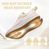 image:imageWomens Orthopedic Road Running Shoes Comfortable Arch Support Plantar Fasciitis Flat Feet Orthotic Sport Sneakers Casual Breathable Outdoor Walking Tennis Shoes for Foot Heel and Pain ReliefW2beige