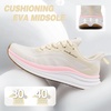 image:imageWomens Orthopedic Road Running Shoes Comfortable Arch Support Plantar Fasciitis Flat Feet Orthotic Sport Sneakers Casual Breathable Outdoor Walking Tennis Shoes for Foot Heel and Pain ReliefW2beige