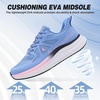 image:imageWomens Orthopedic Road Running Shoes Comfortable Arch Support Plantar Fasciitis Flat Feet Orthotic Sports Sneakers Casual Cushion Tennis Walking Shoes for Foot and Heel Pain ReliefW1blue Purple