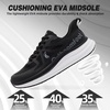 image:imageWomens Orthopedic Road Running Shoes Comfortable Arch Support Plantar Fasciitis Flat Feet Orthotic Sports Sneakers Casual Cushion Tennis Walking Shoes for Foot and Heel Pain ReliefW2black