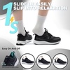image:imageWomens Orthopedic Road Running Shoes Comfortable Arch Support Plantar Fasciitis Flat Feet Orthotic Sports Sneakers Casual Cushion Tennis Walking Shoes for Foot and Heel Pain ReliefW2black
