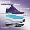 image:imageWomens Orthopedic Road Running Shoes Comfortable Arch Support Plantar Fasciitis Orthotic Sports Sneakers Supportive Casual Outdoor Work Tennis Walking Shoes for Foot Heel and Pain ReliefW2dark Purple