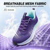 image:imageWomens Orthopedic Road Running Shoes Comfortable Arch Support Plantar Fasciitis Orthotic Sports Sneakers Supportive Casual Outdoor Work Tennis Walking Shoes for Foot Heel and Pain ReliefW2dark Purple