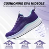 image:imageWomens Orthopedic Road Running Shoes Comfortable Arch Support Plantar Fasciitis Orthotic Sports Sneakers Supportive Casual Outdoor Work Tennis Walking Shoes for Foot Heel and Pain ReliefW2dark Purple