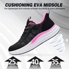 image:imageWomens Orthopedic Road Running Shoes Comfortable Arch Support Plantar Fasciitis Orthotic Sports Sneakers Supportive Casual Outdoor Work Tennis Walking Shoes for Foot Heel and Pain ReliefW1black