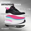 image:imageWomens Orthopedic Road Running Shoes Comfortable Arch Support Plantar Fasciitis Orthotic Sports Sneakers Supportive Casual Outdoor Work Tennis Walking Shoes for Foot Heel and Pain ReliefW1black