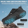 image:imageWomens Orthopedic Trail Running Shoes Comfortable Arch Support Plantar Fasciitis Orthotic Athletic Sneakers Casual Flat Feet Sports Workout Walking Hiking Shoes for Foot Heel and Pain ReliefW1black