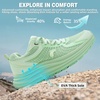 image:imageWomens Orthopedic Trail Running Shoes Comfortable Arch Support Plantar Fasciitis Orthotic Athletic Sneakers Casual Flat Feet Sports Workout Walking Hiking Shoes for Foot Heel and Pain ReliefW3light Green