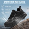 image:imageWomens Orthopedic Trail Running Shoes Comfortable Arch Support Plantar Fasciitis Orthotic Athletic Sneakers Casual Flat Feet Sports Workout Walking Hiking Shoes for Foot Heel and Pain ReliefW1black