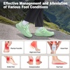 image:imageWomens Orthopedic Trail Running Shoes Comfortable Arch Support Plantar Fasciitis Orthotic Athletic Sneakers Casual Flat Feet Sports Workout Walking Hiking Shoes for Foot Heel and Pain ReliefW3light Green