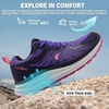 image:imageWomens Orthopedic Trail Running Shoes Comfortable Arch Support Plantar Fasciitis Orthotic Athletic Sneakers Casual Flat Feet Sports Workout Walking Hiking Shoes for Foot Heel and Pain ReliefW2purple